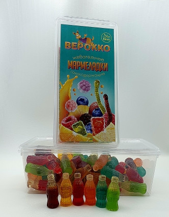  Жевательный мармелад Бутылочки МИКС, 250г      в Гае