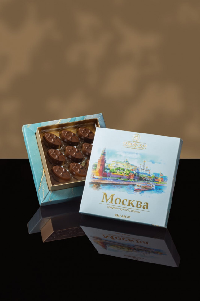  Пушкинская фабрика Конфеты Миндаль (Москва), 115г(голубая коробка) в Гае