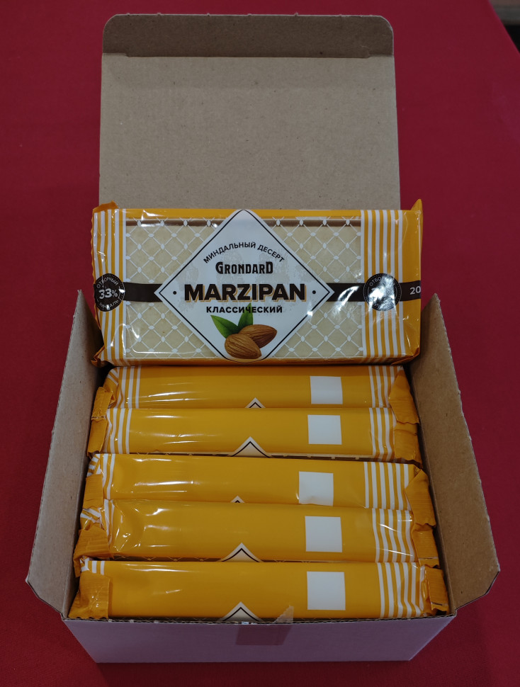  TM Grondard      (11133) Марципан 33%, (блок 6 шт по 200г)             в Гае