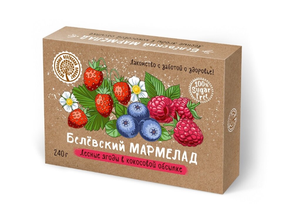  Мармелад белевский на фруктозе 240г "ЛЕСНЫЕ ЯГОДЫ"  в Гае