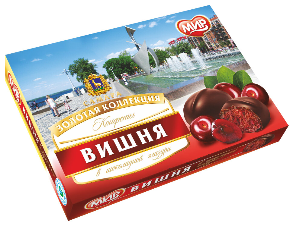 КФ МИР Вишня в шоколадной глазури 160г в Гае